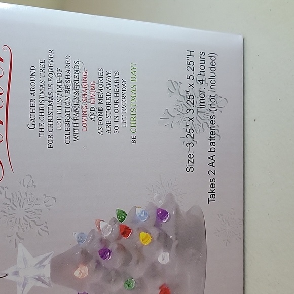 Brand new in a box. Christmas is forever. The Christmas tree is white. - Picture 3 of 3
